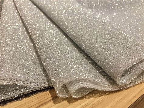 metallic silver glitter for fabric|metallic glitter fabric.